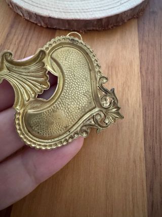 Pendientes Vintage 70s Corazón Dorado