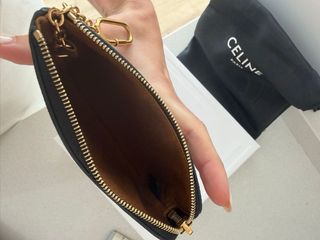 Portafoglio triangolo Celine Triomphe marrone