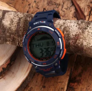 Orologio Sector Expander Analogico Blu/Arancio