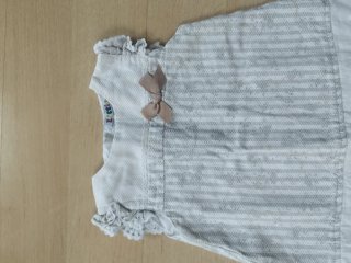 Vestido bebé verano con capota 12m