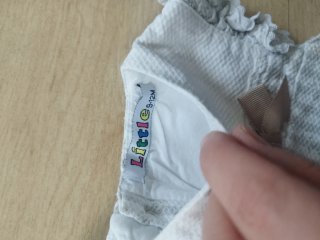 Vestido bebé verano con capota 12m