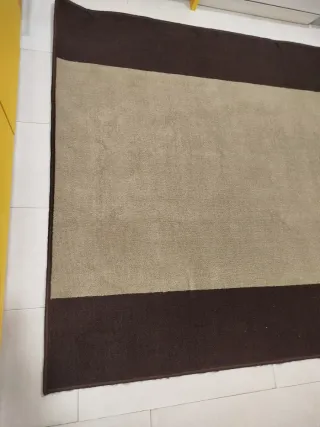 Alfombra 133x190cm Beige y Marrón