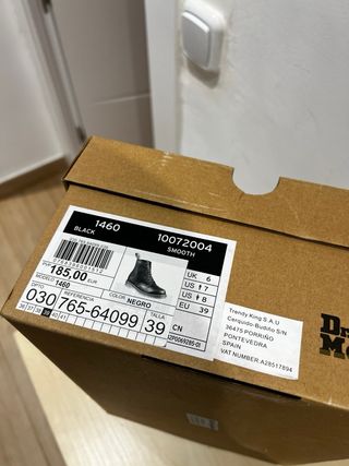 Botas Dr. Martens Negras como Nuevas sin uso