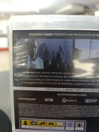 Juego PS3 Grand Theft Auto V