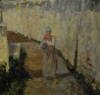 Dipinto Olio Su Tela Paesaggio