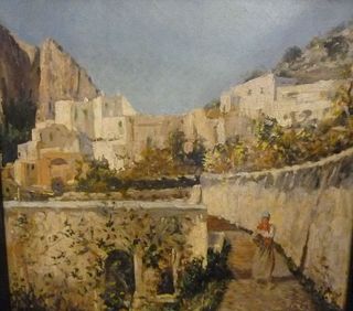 Dipinto Olio Su Tela Paesaggio