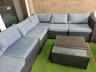 Conjunto de terraza Exterior – 7 piezas