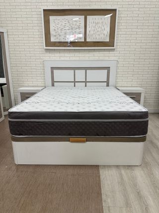 Canape Abatible Gran Capacidad + Colchon 28cm 135