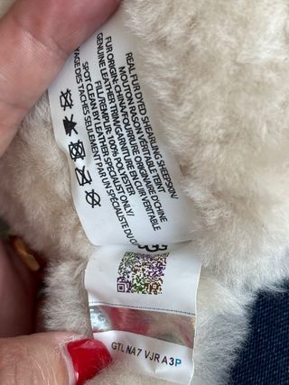 Orejeras UGG Piel Natural Beige Blancas Nuevas