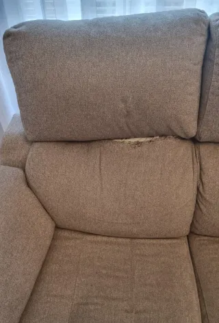 Sofá de 3 plazas gris