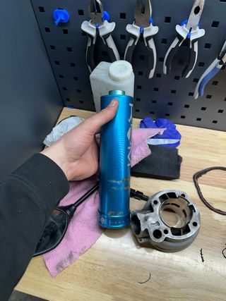 Silenciador KRM Azul Pro Ride