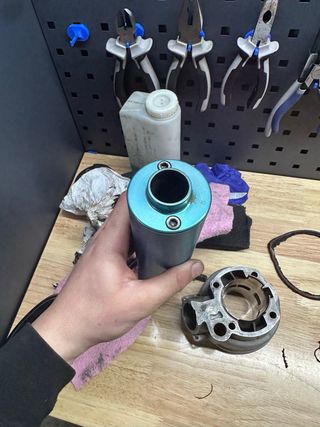 Silenciador KRM Azul Pro Ride