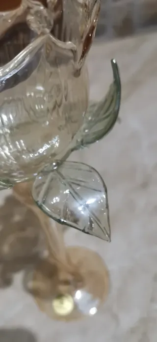 Portacandele in vetro soffiato