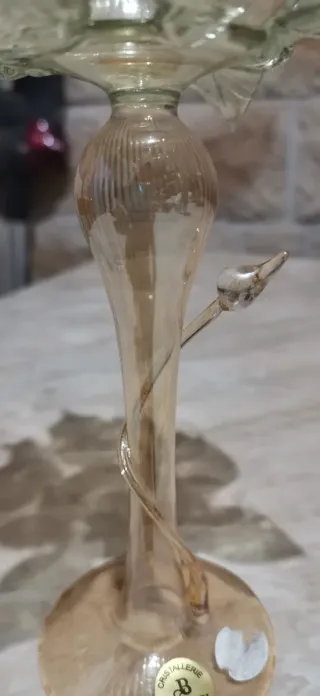 Portacandele in vetro soffiato