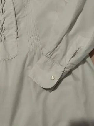 Camisa de fallero color crudo