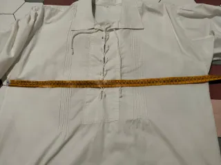 Camisa de fallero color crudo