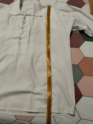 Camisa de fallero color crudo