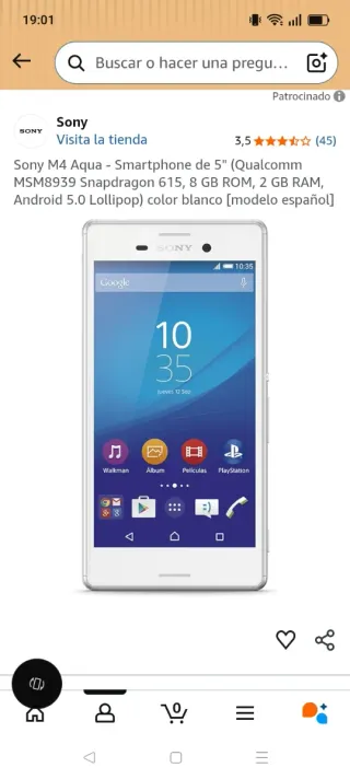 Sony Xperia Plata/Blanco