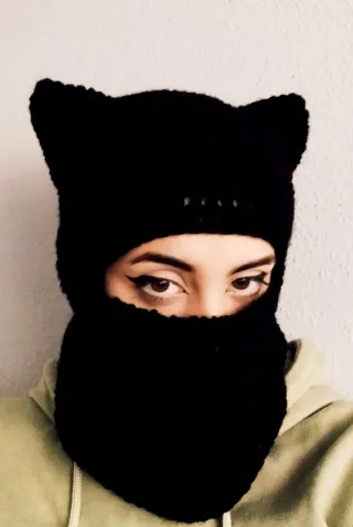 Pasamontañas Negro Gato