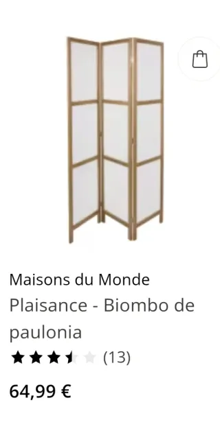 Biombo Maison du Monde Paulonia