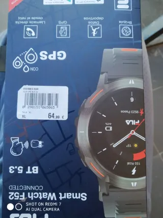 Smartwatch F52 Negro y Naranja