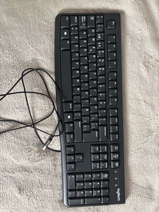 Teclado Logitech Negro Cableado