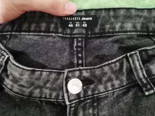 Jeans Terranova neri cargo taglia 46