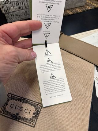 Cintura Gucci Donna Beige/Marrone