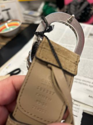 Cintura Gucci Donna Beige/Marrone