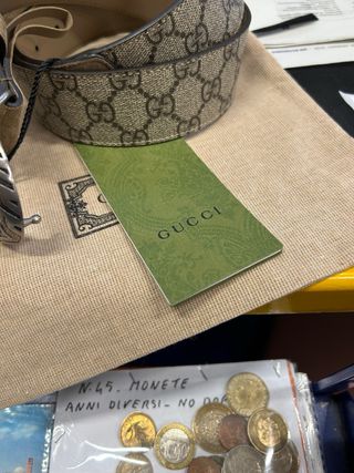 Cintura Gucci Donna Beige/Marrone