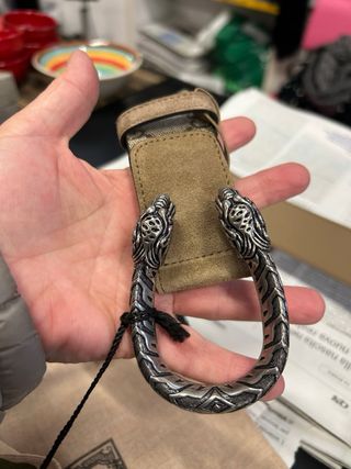 Cintura Gucci Donna Beige/Marrone