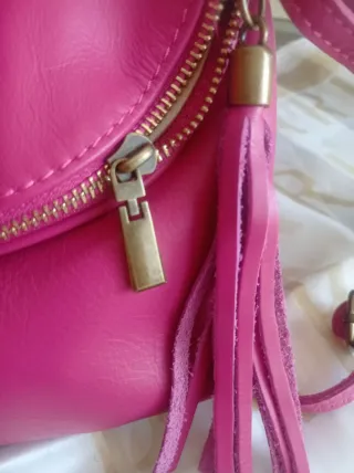Bolso Anna Morellini piel fucsia