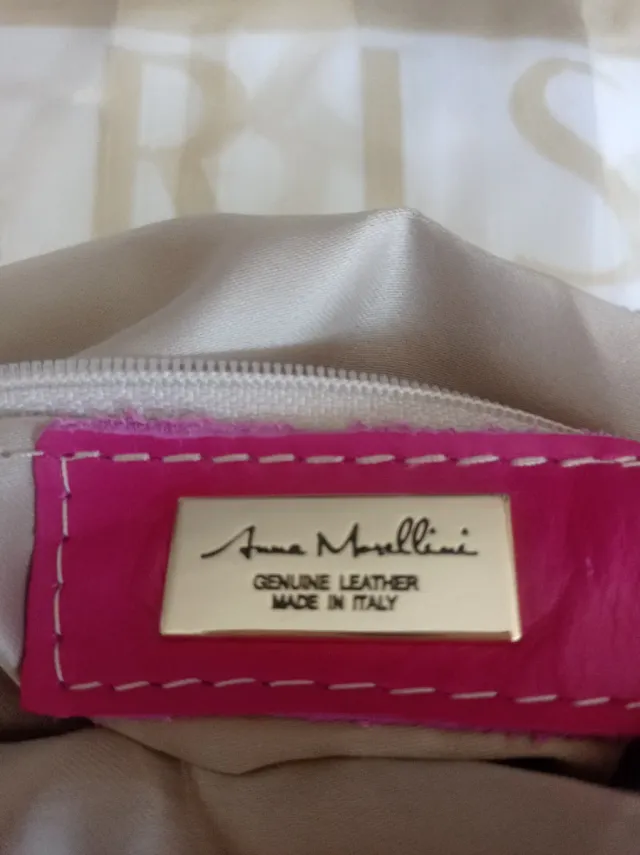 Bolso Anna Morellini piel fucsia