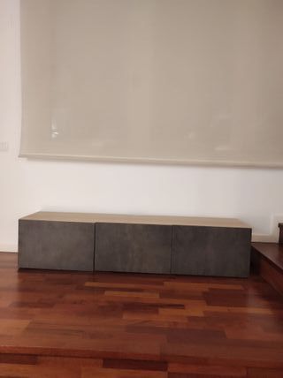 Mueble TV Roble y Cemento