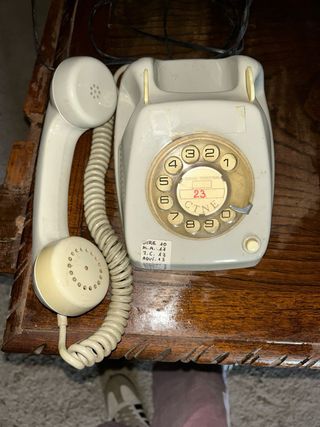 Teléfono antiguo de disco Citófono