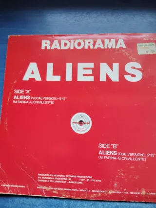 Maxi Radiorama Aliens 45 RPM