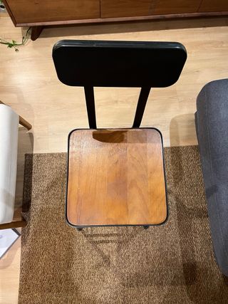 Taburete alto metal y madera. 4 unidades 20€/ud