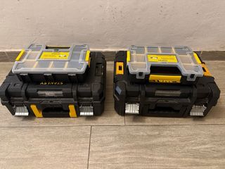 Cajas DeWalt y Stanley TSTAK