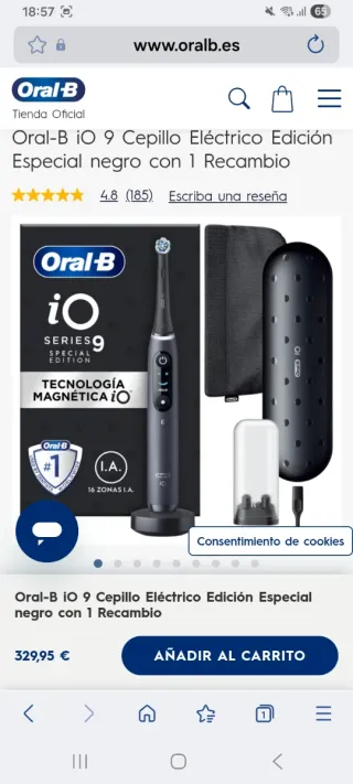 Cepillo dientes Oral-B iO 9 Edición Especial