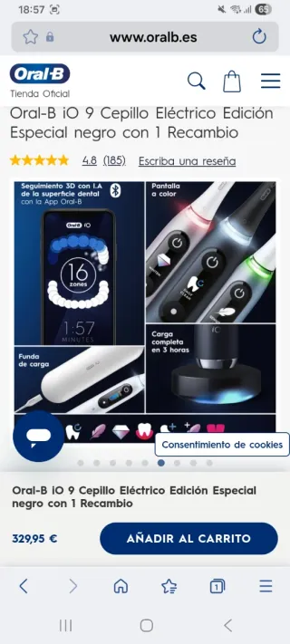 Cepillo dientes Oral-B iO 9 Edición Especial