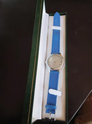 Reloj PARFOIS Elegante Hombre Azul/Plata