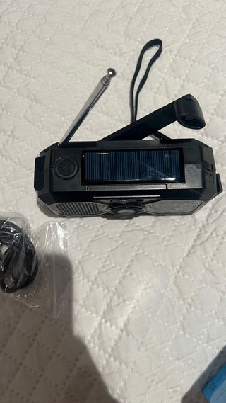 Rádio Solar Emergência Lanterna Powerbank