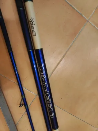 Caña de pesca vercelli + soporte, surfcating