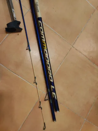 Caña de pesca vercelli + soporte, surfcating