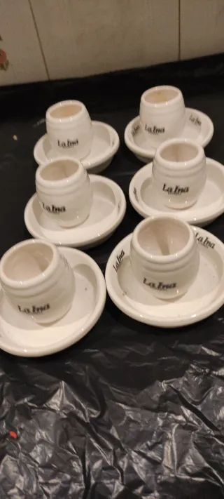 Set 6 Platos Aperitivo y Palilleros La Ina