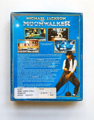 MICHAEL JACKSON MOONWALKER AMSTRAD CAJA JUEGO