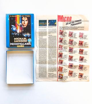MICHAEL JACKSON MOONWALKER AMSTRAD CAJA JUEGO