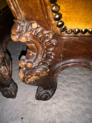 Pareja Sillones Orejeros Estilo Francés