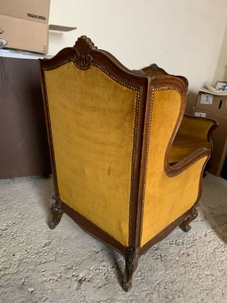 Pareja Sillones Orejeros Estilo Francés