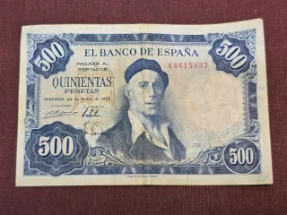 Billete 500 Pesetas 1954 España